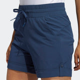 ADIDAS WOMEN'S GO-TO PRIMEGREEN SOLID GOLF SHORTS - CREW NAVY