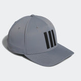 ADIDAS MEN'S 3-STRIPES TOUR GOLF HAT - GREY