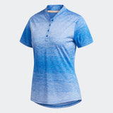 ADIDAS WOMEN'S GRADIENT GOLF POLO SHIRT - GLOW BLUE