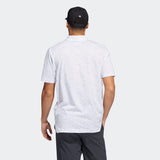 ADIDAS MEN'S ADICROSS STONE GOLF POLO SHIRT - WHITE