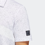 ADIDAS MEN'S ADICROSS STONE GOLF POLO SHIRT - WHITE