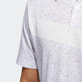 ADIDAS MEN'S ADICROSS STONE GOLF POLO SHIRT - WHITE