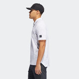 ADIDAS MEN'S ADICROSS STONE GOLF POLO SHIRT - WHITE