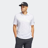 ADIDAS MEN'S ADICROSS STONE GOLF POLO SHIRT - WHITE
