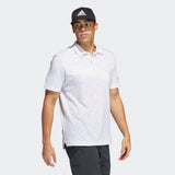 ADIDAS MEN'S ADICROSS STONE GOLF POLO SHIRT - WHITE