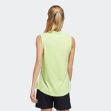 ADIDAS WOMEN'S  SP GRADIENT SLEVELESS GOLF POLO SHIRT - WHITE / LIME