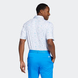 ADIDAS MEN'S FLAG PRINT GOLF POLO - BLURUS/SEMIRU/CRENAV