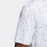 ADIDAS MEN'S FLAG PRINT GOLF POLO - PULLIM/LPURPL/LEGIND