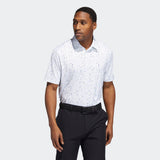 ADIDAS MEN'S FLAG PRINT GOLF POLO - PULLIM/LPURPL/LEGIND