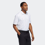 ADIDAS MEN'S FLAG PRINT GOLF POLO - PULLIM/LPURPL/LEGIND