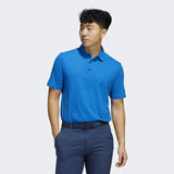 ADIDAS MEN'S ABSTRACT PRINT GOLF POLO SHIRT - BLUE RUSH / CREW NAVY