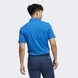ADIDAS MEN'S ABSTRACT PRINT GOLF POLO SHIRT - BLUE RUSH / CREW NAVY