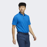 ADIDAS MEN'S ABSTRACT PRINT GOLF POLO SHIRT - BLUE RUSH / CREW NAVY