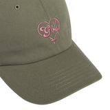 ADIDAS WOMEN'S I HEART GOLF HAT - OLIVE GREEN