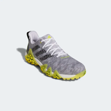 ADIDAS MEN'S CODECHAOS 22 GOLF SPIKELESS SHOES - Cloud White / Core Black / Beam Yellow