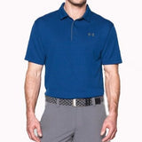 UNDER ARMOUR MEN'S TECH GOLF POLO - ROYAL / GRAPHITE