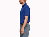 UNDER ARMOUR MEN'S TECH GOLF POLO - ROYAL / GRAPHITE