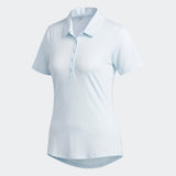 ADIDAS WOMEN'S MICRODOT GOLF POLO SHIRT - SKY TINT