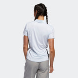 ADIDAS WOMEN'S MICRODOT GOLF POLO SHIRT - SKY TINT