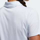 ADIDAS WOMEN'S MICRODOT GOLF POLO SHIRT - SKY TINT