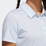 ADIDAS WOMEN'S MICRODOT GOLF POLO SHIRT - SKY TINT