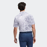ADIDAS MEN'S MOTION-PRINT GOLF POLO SHIRT - White / Crew Navy