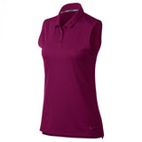 NIKE WOMEN'S DRY-FIT SLEEVELESS GOLF POLO - TRUE BERRY