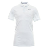 NIKE Mens GOLF ZONAL COOLING STRIPE POLO - WHITE