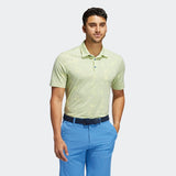 ADIDAS MEN'S NIGHT CAMO-PRINT PRIMEGREEN GOLF POLO SHIRT - Pulse Yellow Mel / Focus Blue