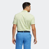 ADIDAS MEN'S NIGHT CAMO-PRINT PRIMEGREEN GOLF POLO SHIRT - Pulse Yellow Mel / Focus Blue