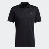 ADIDAS MEN'S PERFORMANCE PRIMEGREEN GOLF LC POLO SHIRT - BLACK