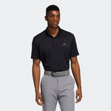 ADIDAS MEN'S PERFORMANCE PRIMEGREEN GOLF LC POLO SHIRT - BLACK