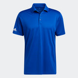 ADIDAS MEN'S PERFORMANCE PRIMEGREEN GOLF POLO SHIRT - COLLEGIATE ROYAL