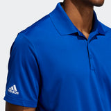 ADIDAS MEN'S PERFORMANCE PRIMEGREEN GOLF POLO SHIRT - COLLEGIATE ROYAL