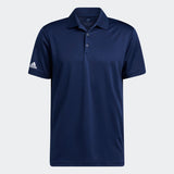 ADIDAS MEN'S PERFORMANCE PRIMEGREEN GOLF POLO SHIRT - COLLEGIATE NAVY