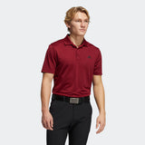 ADIDAS MEN'S PERFORMANCE PRIMEGREEN GOLF POLO SHIRT - Collegiate Burgundy