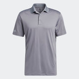 ADIDAS MEN'S PERFORMANCE PRIMEGREEN GOLF POLO SHIRT - GREY THREE