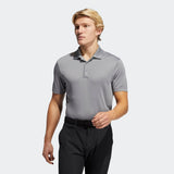 ADIDAS MEN'S PERFORMANCE PRIMEGREEN GOLF POLO SHIRT - GREY THREE
