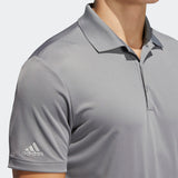 ADIDAS MEN'S PERFORMANCE PRIMEGREEN GOLF POLO SHIRT - GREY THREE