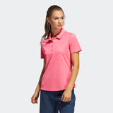ADIDAS WOMEN'S PERFORMANCE PRIMEGREEN GOLF POLO SHIRT - Solar Pink