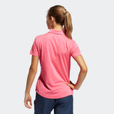 ADIDAS WOMEN'S PERFORMANCE PRIMEGREEN GOLF POLO SHIRT - Solar Pink