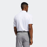 ADIDAS MEN'S PERFORMANCE PRIMEGREEN GOLF POLO SHIRT - WHITE
