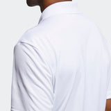 ADIDAS MEN'S PERFORMANCE PRIMEGREEN GOLF POLO SHIRT - WHITE