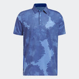 ADIDAS MEN'S FLOWER MESH GOLF POLO SHIRT - Blue Fusion / Collegiate Navy