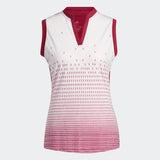 ADIDAS WOMEN'S  SP GRADIENT SLEVELESS GOLF POLO - LEGACY BURGUNDY