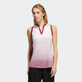 ADIDAS WOMEN'S  SP GRADIENT SLEVELESS GOLF POLO - LEGACY BURGUNDY