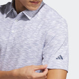 ADIDAS MEN'S SPACE DYE GOLF POLO SHIRT - White