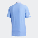 ADIDAS MEN'S SPORT AEROREADY GOLF POLO SHIRT - WHITE / GLOW BLUE