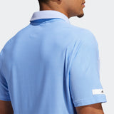 ADIDAS MEN'S SPORT AEROREADY GOLF POLO SHIRT - WHITE / GLOW BLUE