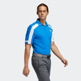 ADIDAS MEN'S SPORT HEAT.RDY GOLF POLO SHIRT - GLOW BLUE